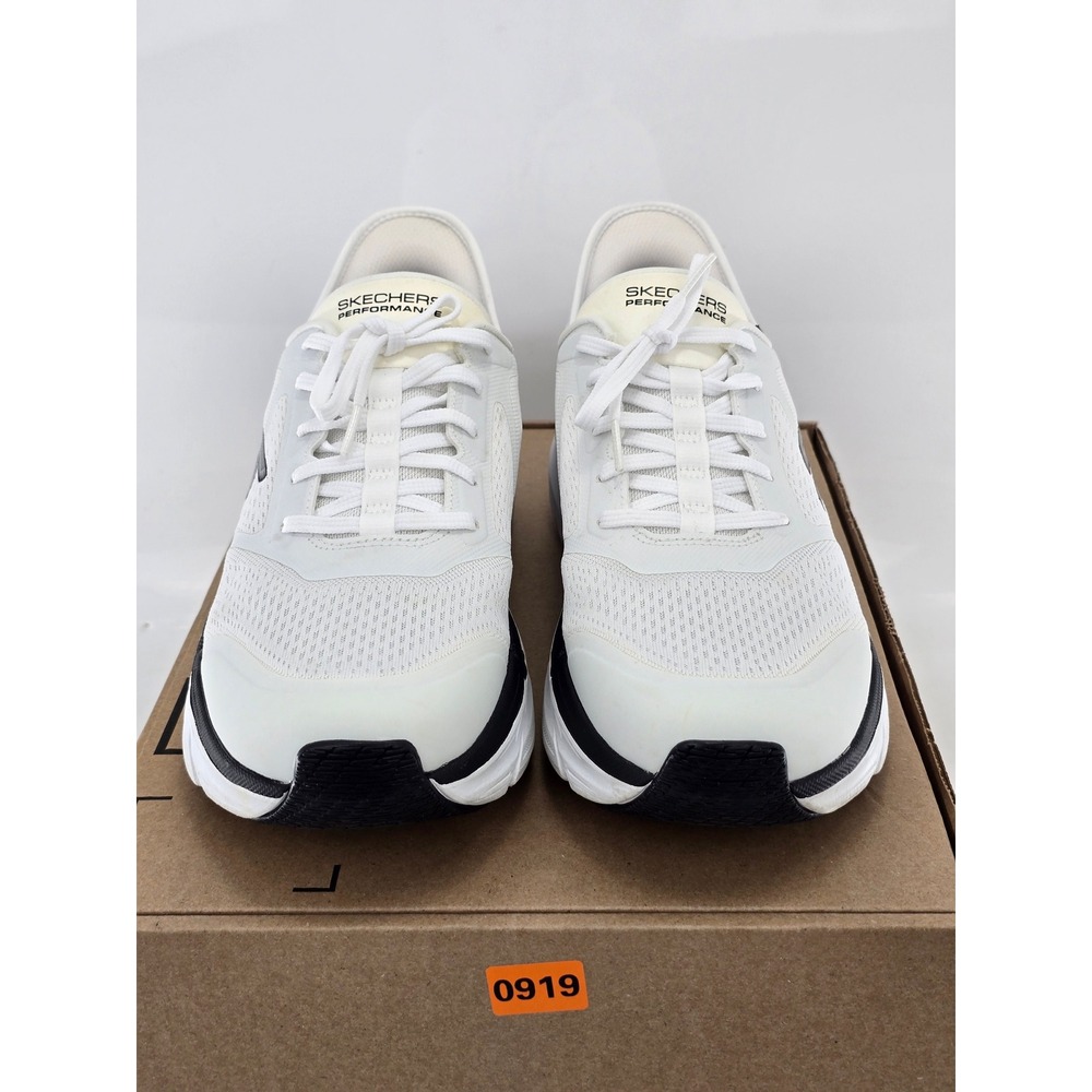 Skechers Max Cushioning Elite Slip-Ins Mens 13 White Black 220313 - Excellent